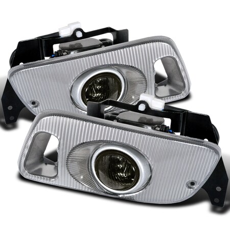 Spec-D Tuning 92-95 Honda Civic 2/3 Door Oe Style Fog Lights With Carbon Cover Smoke LF-CV923GOEM